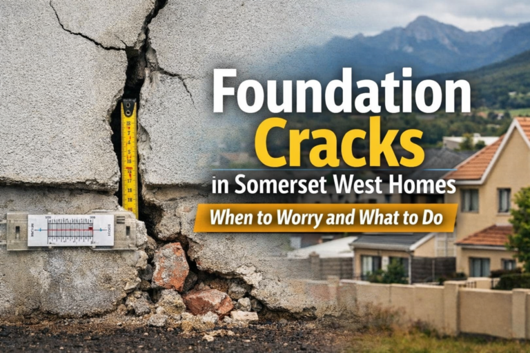 Foundation Cracks in Somerset West Homes: When to Worry and What to Do